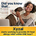 Xyzal Original Prescription Strength 24-Hour Allergy Relief Tablets