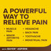 Bayer Extra Strength Back & Body Pain Reliever Aspirin with Caffeine Caplets