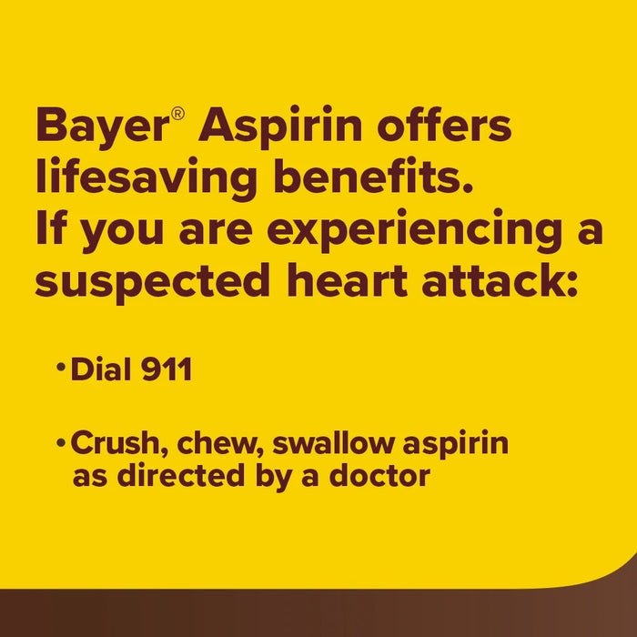 Bayer Aspirin Regimen Pain Reliever 325mg Enteric Coated Caplets - 100 Ct