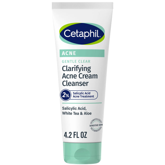 Cetaphil Gentle Clear Clarifying Acne Cream Cleanser - 4.2 oz