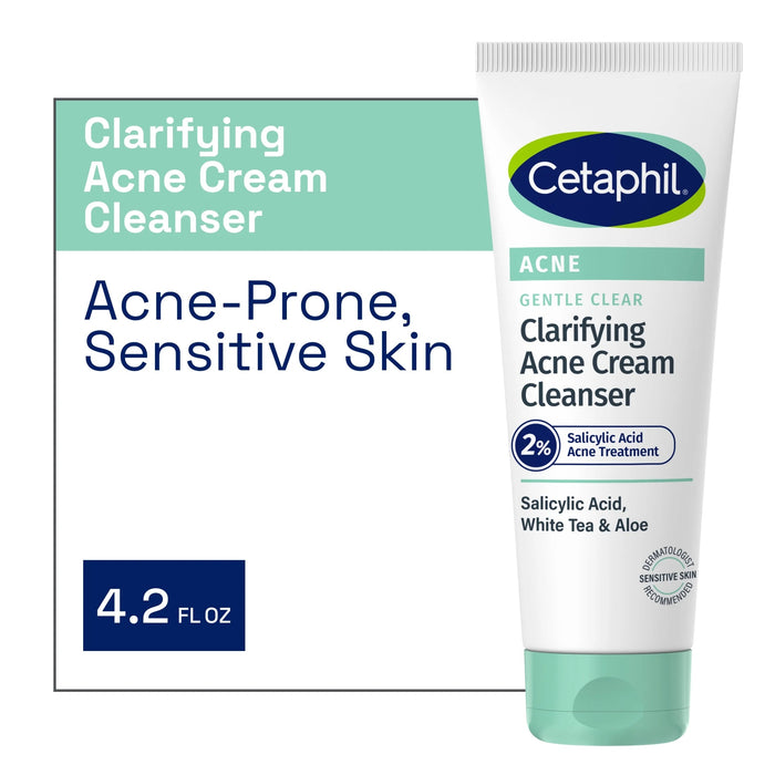 Cetaphil Gentle Clear Clarifying Acne Cream Cleanser - 4.2 oz