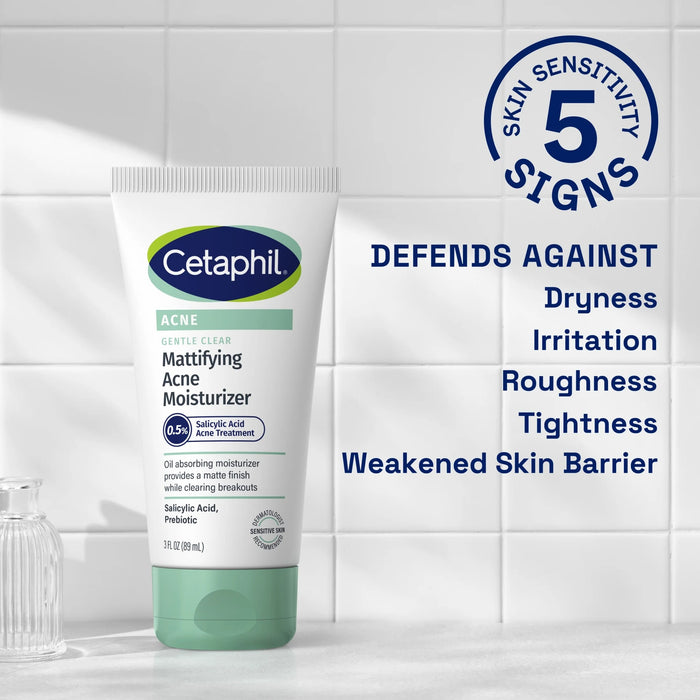 Cetaphil Gentle Clear Mattifying Acne Face Moisturizer - 3 oz