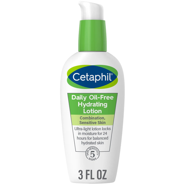 Cetaphil Daily Oil-Free Hydrating Face Lotion with Hyaluronic Acid - 3 oz