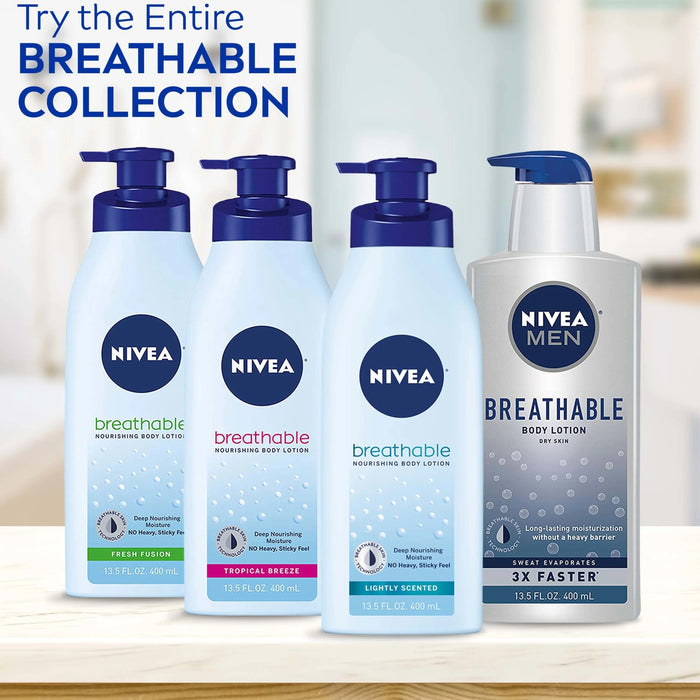 Nivea Breathable Nourishing Body Lotion Lightly Scented - 13.5 oz