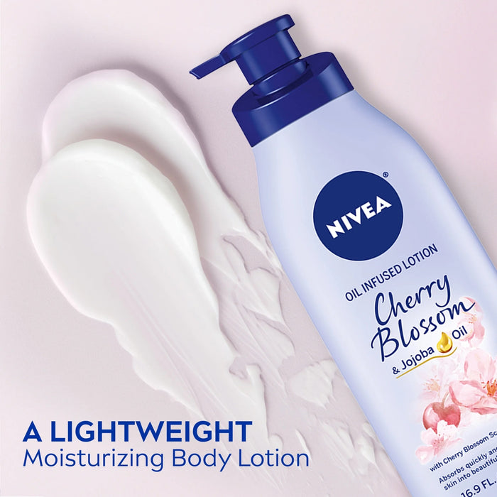 Nivea Oil Infused Cherry Blossom & Jojoba Oil Body Lotion - 16.9 oz