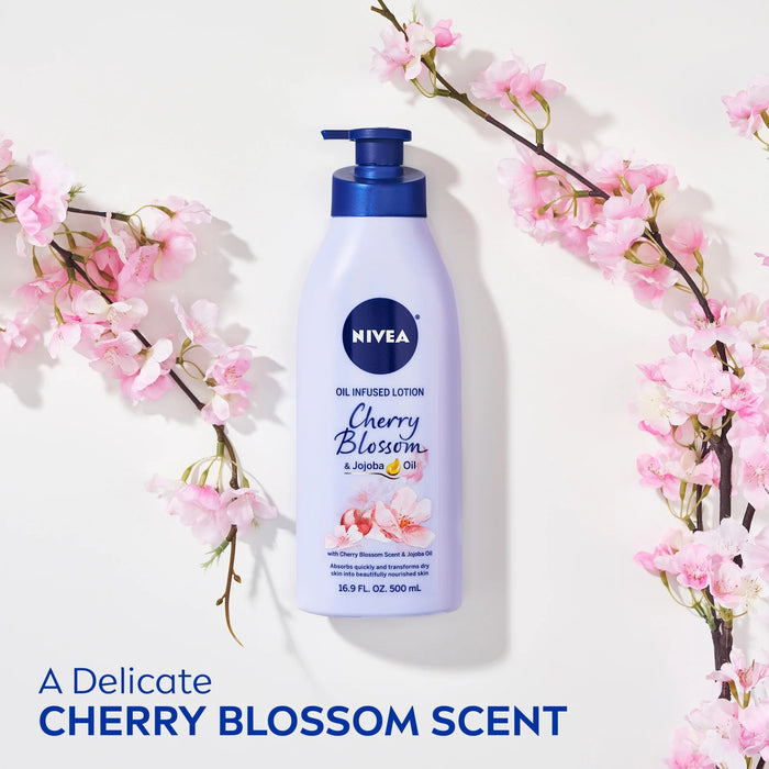 Nivea Oil Infused Cherry Blossom & Jojoba Oil Body Lotion - 16.9 oz