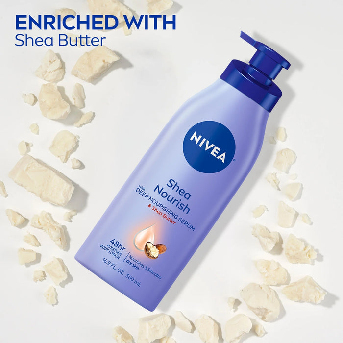 Nivea Shea Nourish 48Hr with Deep Nourishing Cream & Shea Butter Body Lotion- 16.9 oz