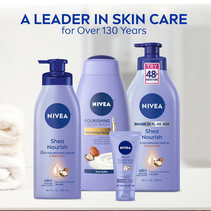 Nivea Shea Nourish 48Hr with Deep Nourishing Cream & Shea Butter Body Lotion- 16.9 oz