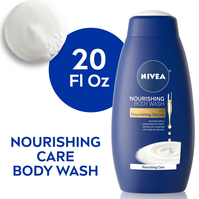 Nivea Nourishing Care Body Wash with Nourishing Serum - 20 oz