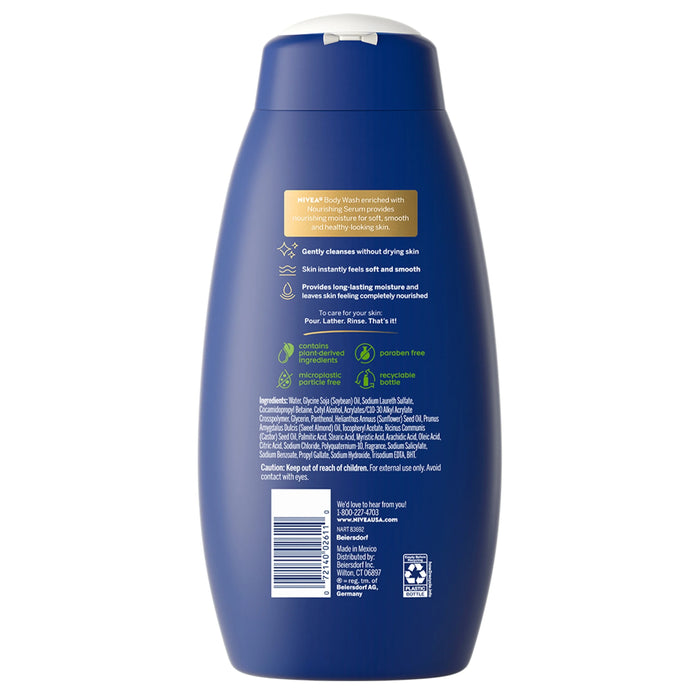 Nivea Nourishing Care Body Wash with Nourishing Serum - 20 oz