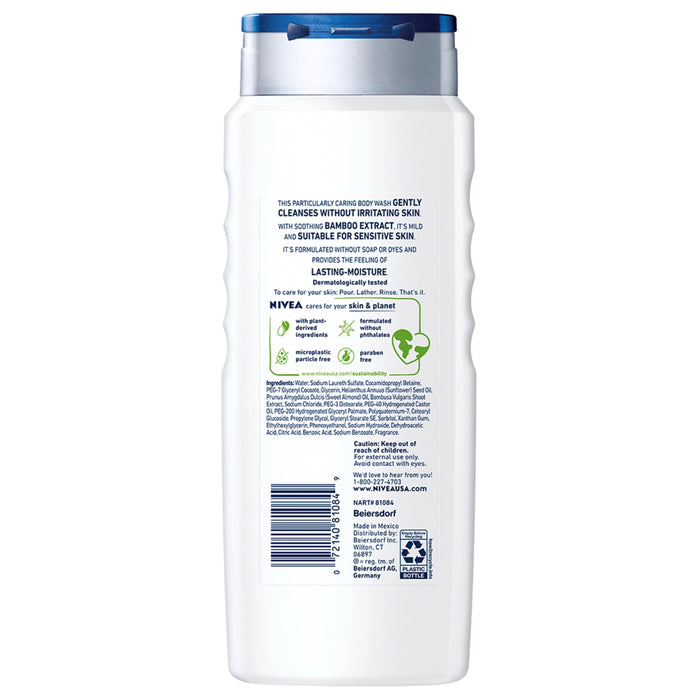 Nivea Men Sensitive Body Wash with Bamboo Extract - 16.9 oz