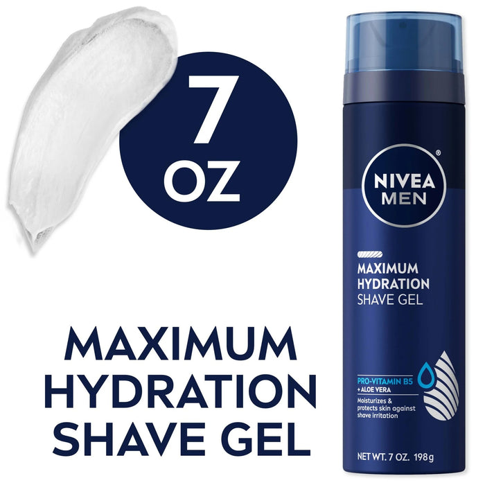 Nivea Men Maximum Hydration with Aloe Vera Shave Gel - 7 oz