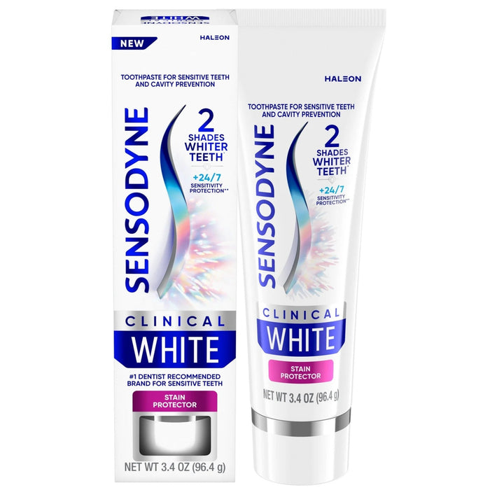 Sensodyne Clinical White Stain Protector Toothpaste - 3.4 oz