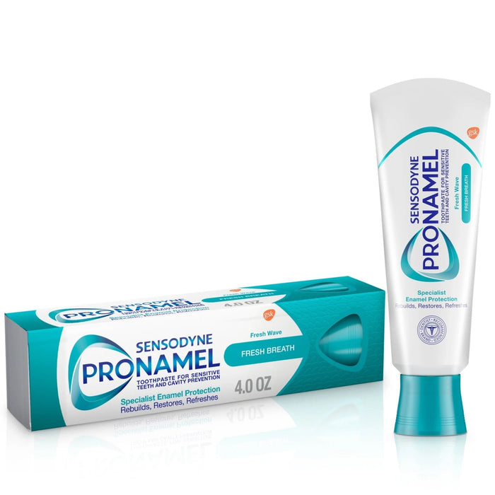 Sensodyne Pronamel Fresh Breath Enamel Toothpaste for Sensitive Teeth Fresh Wave - 4 oz