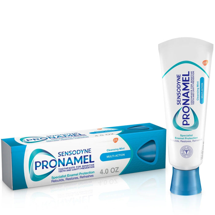 Sensodyne Pronamel Multi-Action Sensitive Teeth Toothpaste Cleansing Mint - 4 oz