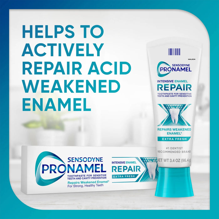 Sensodyne Pronamel Intensive Enamel Repair Sensitive Teeth Toothpaste Extra Fresh - 3.4 oz