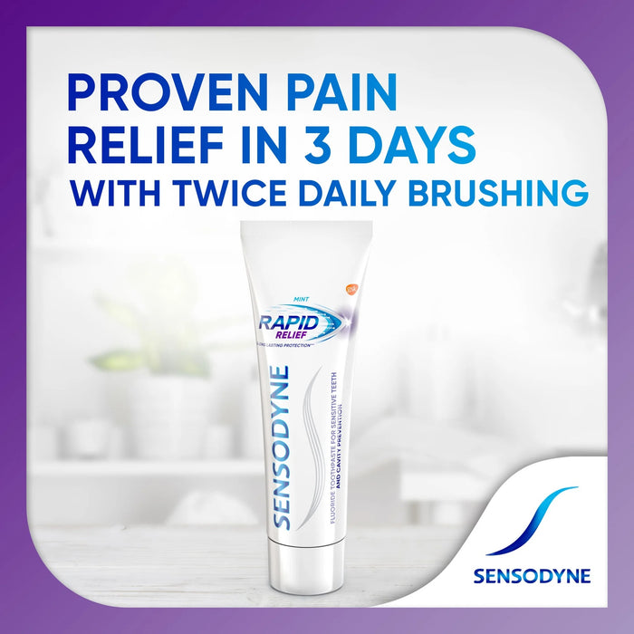 Sensodyne Rapid Relief Sensitive Teeth Toothpaste Mint & Extra Fresh - 3.4 oz