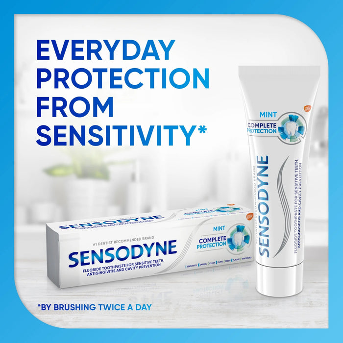 Sensodyne Complete Protection Sensitive Teeth Toothpaste Mint & Extra Fresh - 3.4 oz