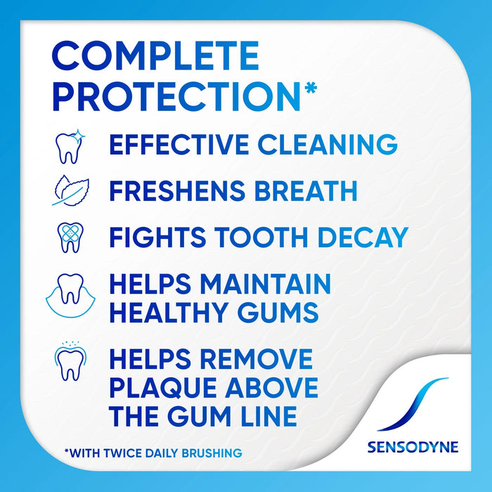 Sensodyne Complete Protection Sensitive Teeth Toothpaste Mint & Extra Fresh - 3.4 oz