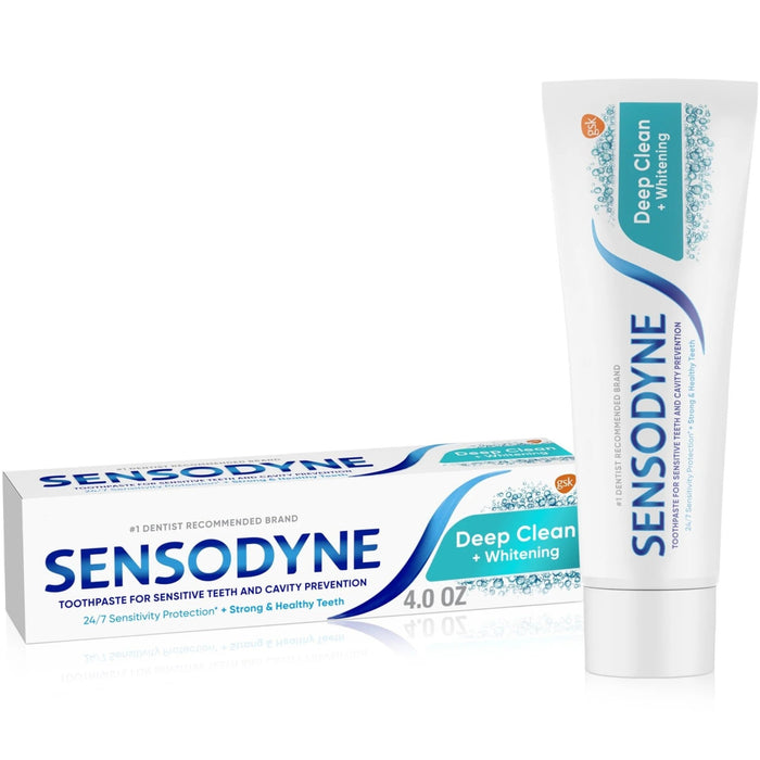 Sensodyne Deep Clean + Whitening Sensitive Teeth Toothpaste - 4 oz