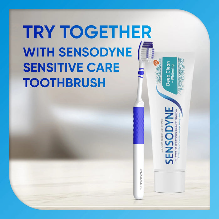 Sensodyne Deep Clean + Whitening Sensitive Teeth Toothpaste - 4 oz