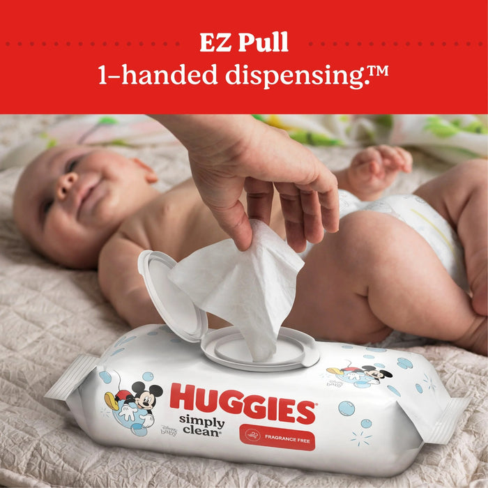 Huggies Simply Clean Unscented Baby Wipes - 192 Ct