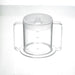 2 Handed Spillproof Clear Mug with 2 Lids