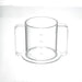 2 Handed Spillproof Clear Mug with 2 Lids