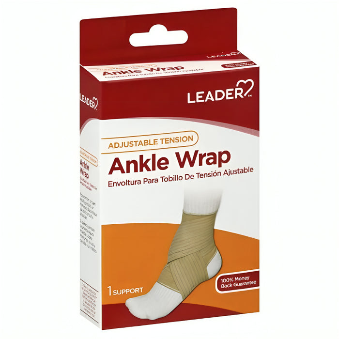 Leader Adjustable Tension Ankle Wrap