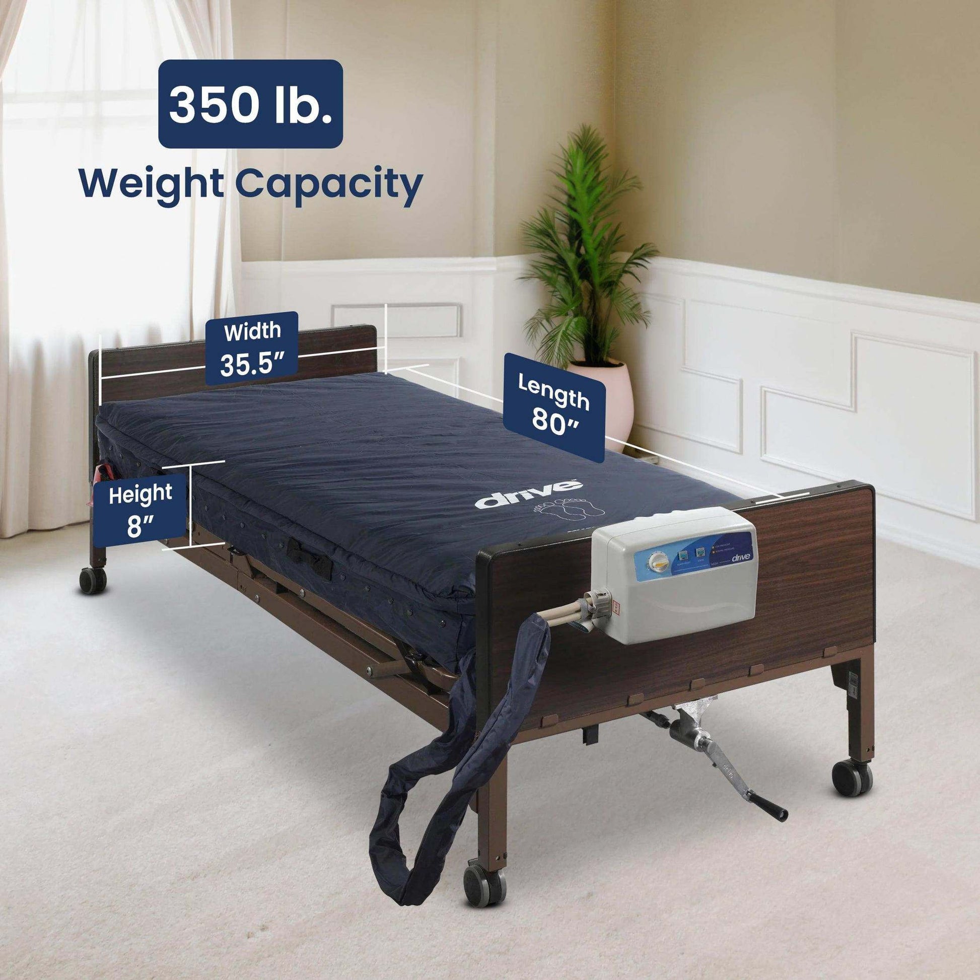 Drive Medical Med-Aire Assure 5" Air + 3" Foam Alternating Pressure Low Air Loss - Shop Home Med