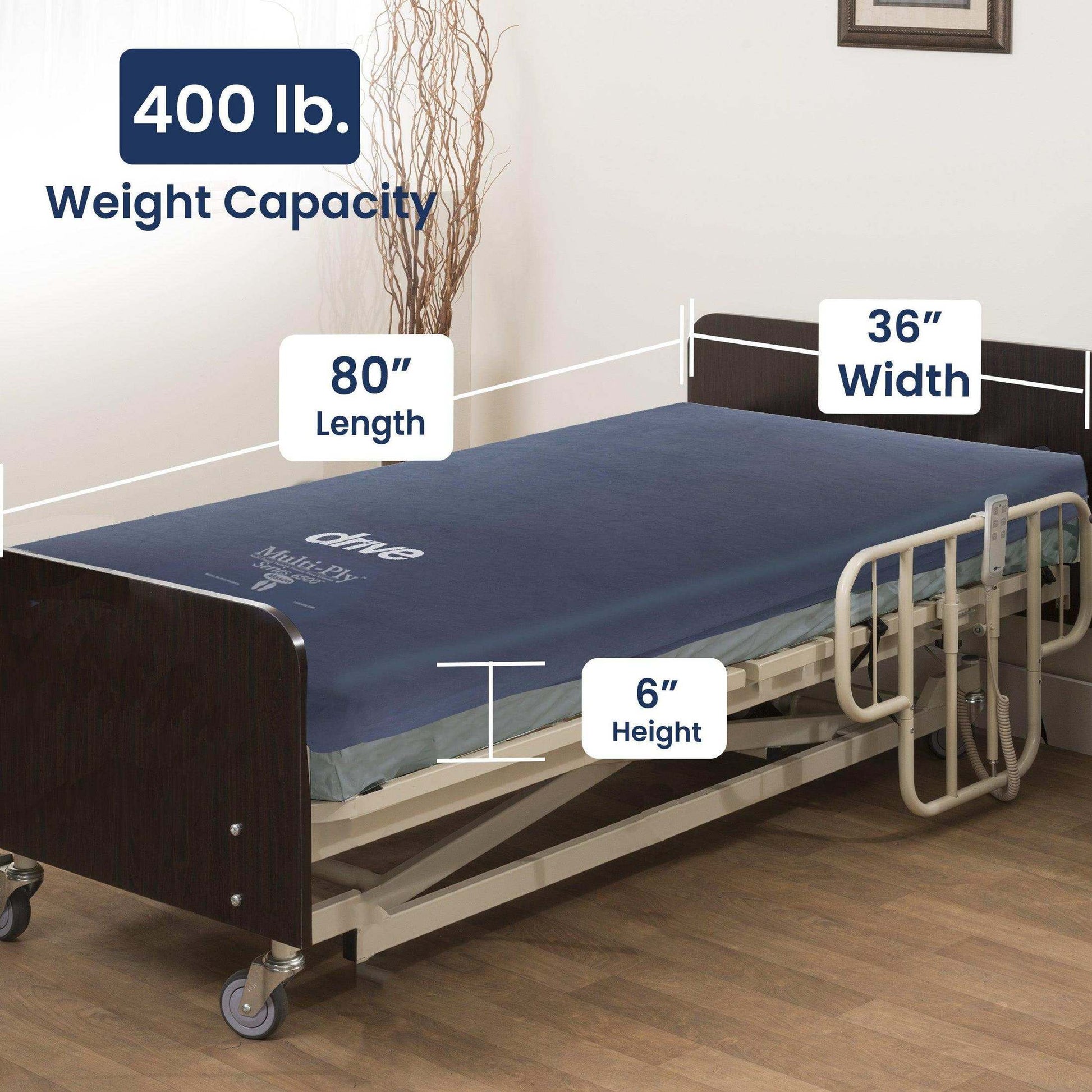 Drive Medical Dynamic Elite Pressure Redistribution Mattress - 80" - Shop Home Med