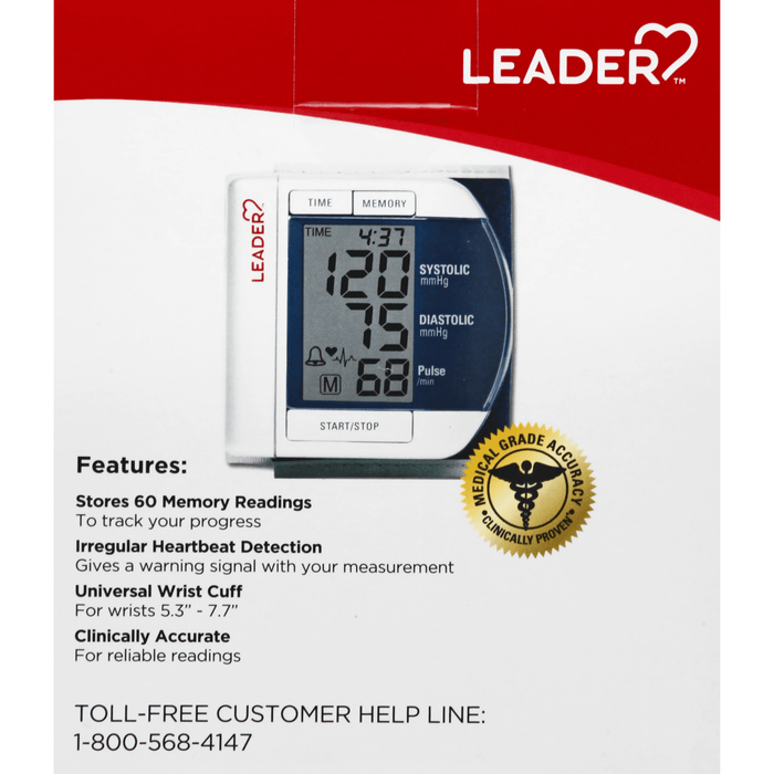 Leader Automatic Wrist Blood Pressure Monitor