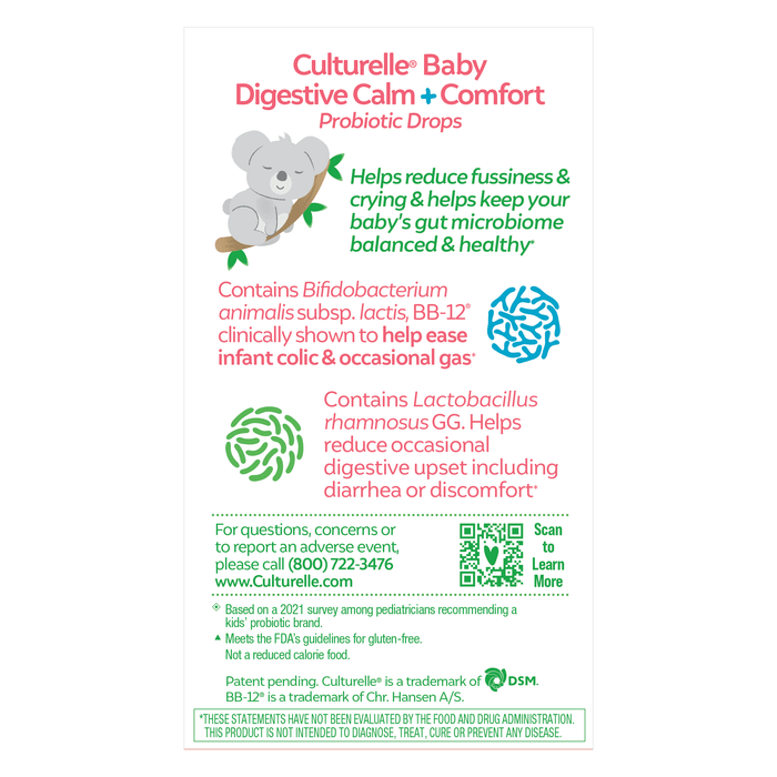 Culturelle Baby Digestive Calm + Comfort Probiotic Drops - 0.29 oz