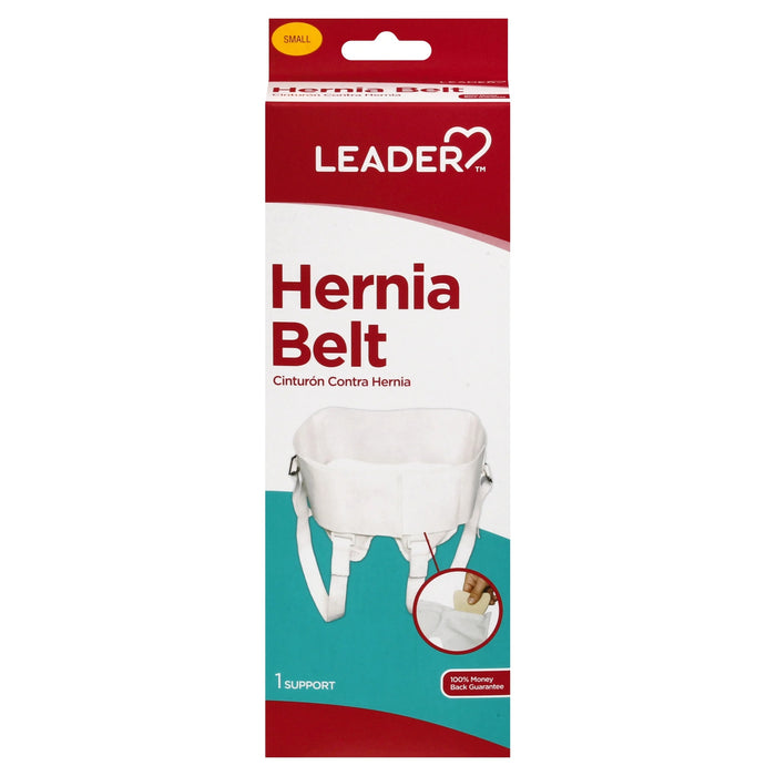 Leader Abdominal Hernia Belt Support Brace - White