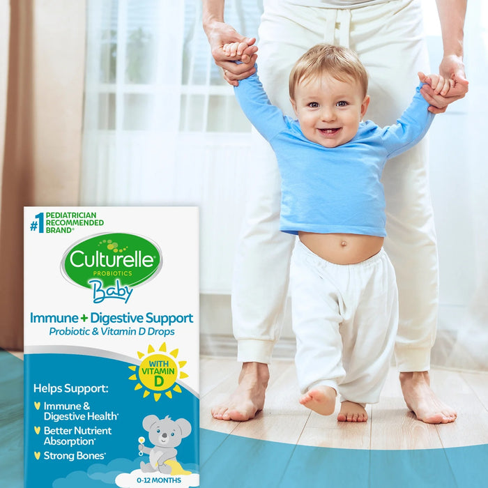 Culturelle Baby Immune + Digestive Support Probiotic Drops For Infants & Newborns - 0.3 fl oz