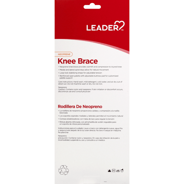 Leader Neoprene Knee Brace Support - Black