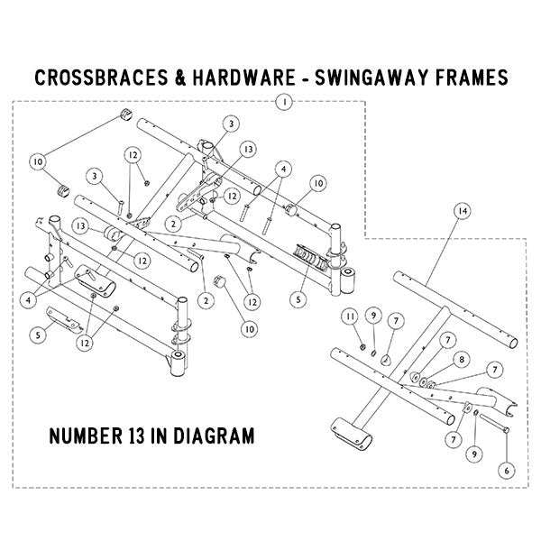 Invacare Cross Brace Pivot Link 16-18 Hemi
