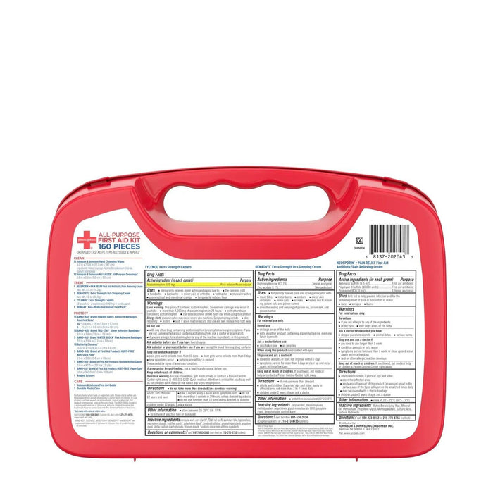 Johnson & Johnson All-Purpose First Aid Kit - 160 ct. - Shop Home Med
