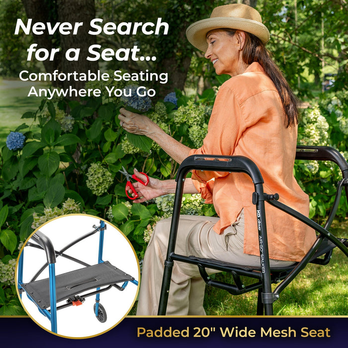 MD by Drive Air-Go Easy Grip Walker