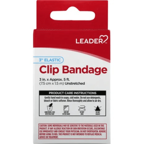 Leader 3" Elastic Clip Bandage - 1 Ct