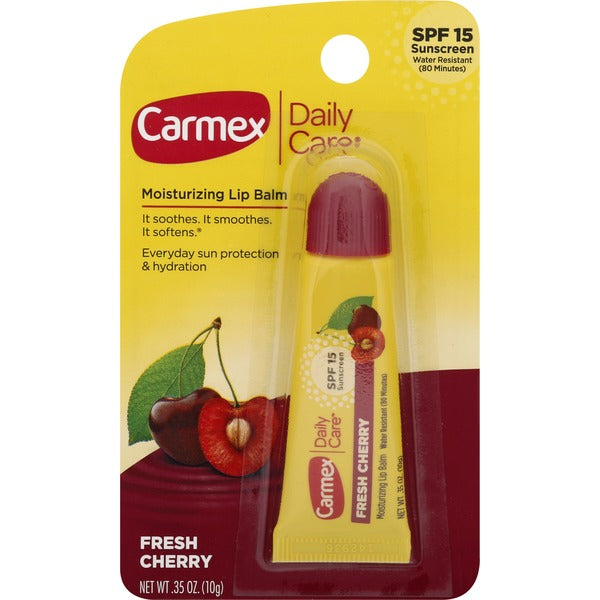 Carmex Daily Care Moisturizing Lip Balm SPF 15 Squeeze Tube & Lip Balm Stick