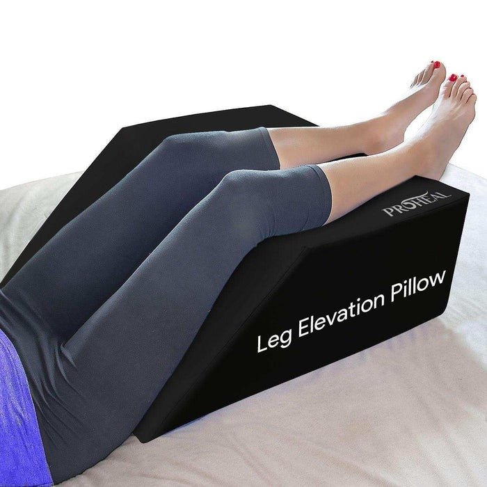 Funda de vinilo para almohada de elevación de piernas