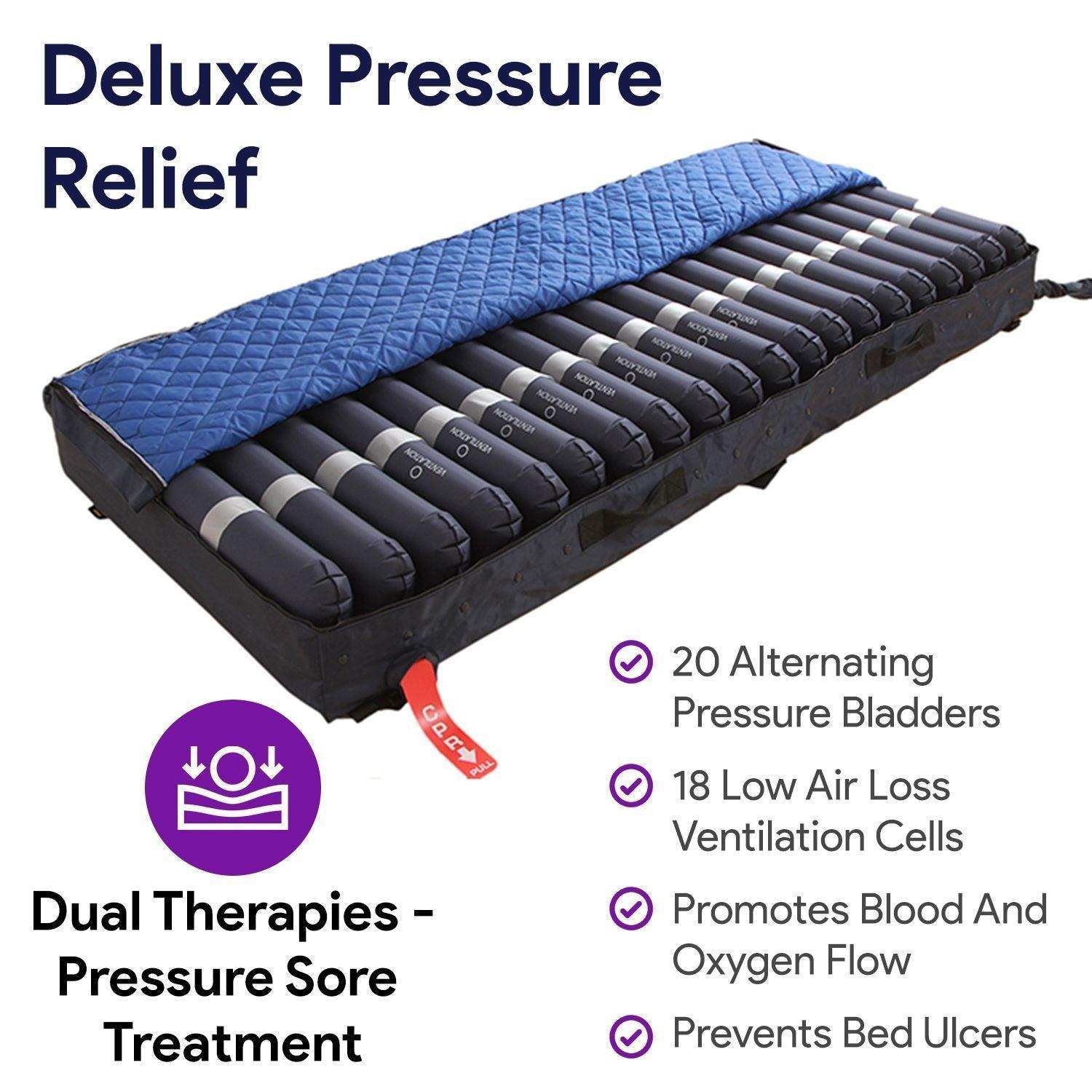 ProHeal Low Air Loss Alternating Pressure Bariatric Mattress - Air Rails - 42"x80"x8/11" - Shop Home Med