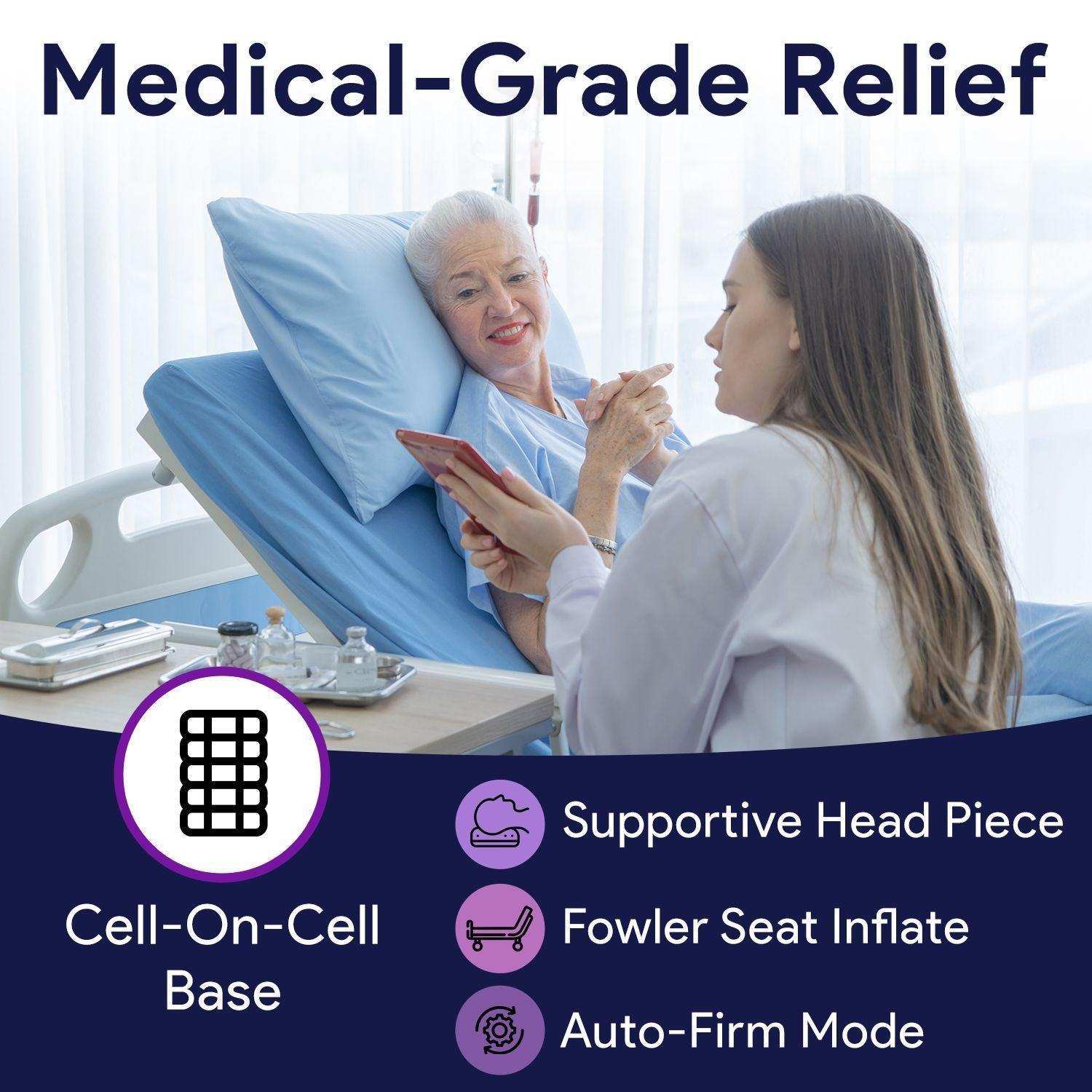 ProHeal Low Air Loss Alternating Pressure Bariatric Mattress - Air Rails - 42"x80"x8/11" - Shop Home Med