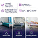 Low Air Loss Alternating Pressure Mattress, Air Rails, Cell-On-Cell -36x80x8/11" - Shop Home Med
