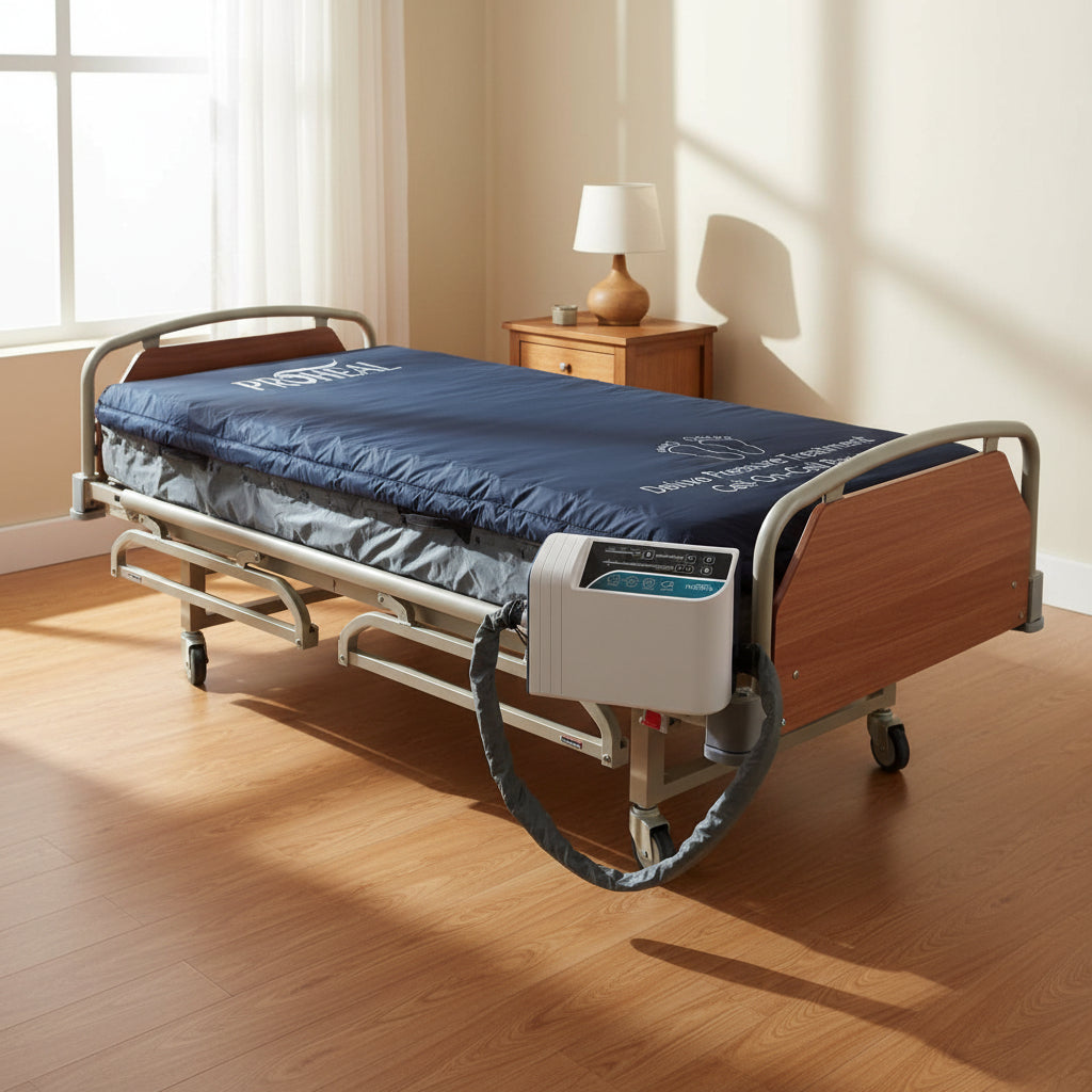 Low Air Loss Alternating Pressure Mattress Deluxe Digital Pump Cell-On-Cell