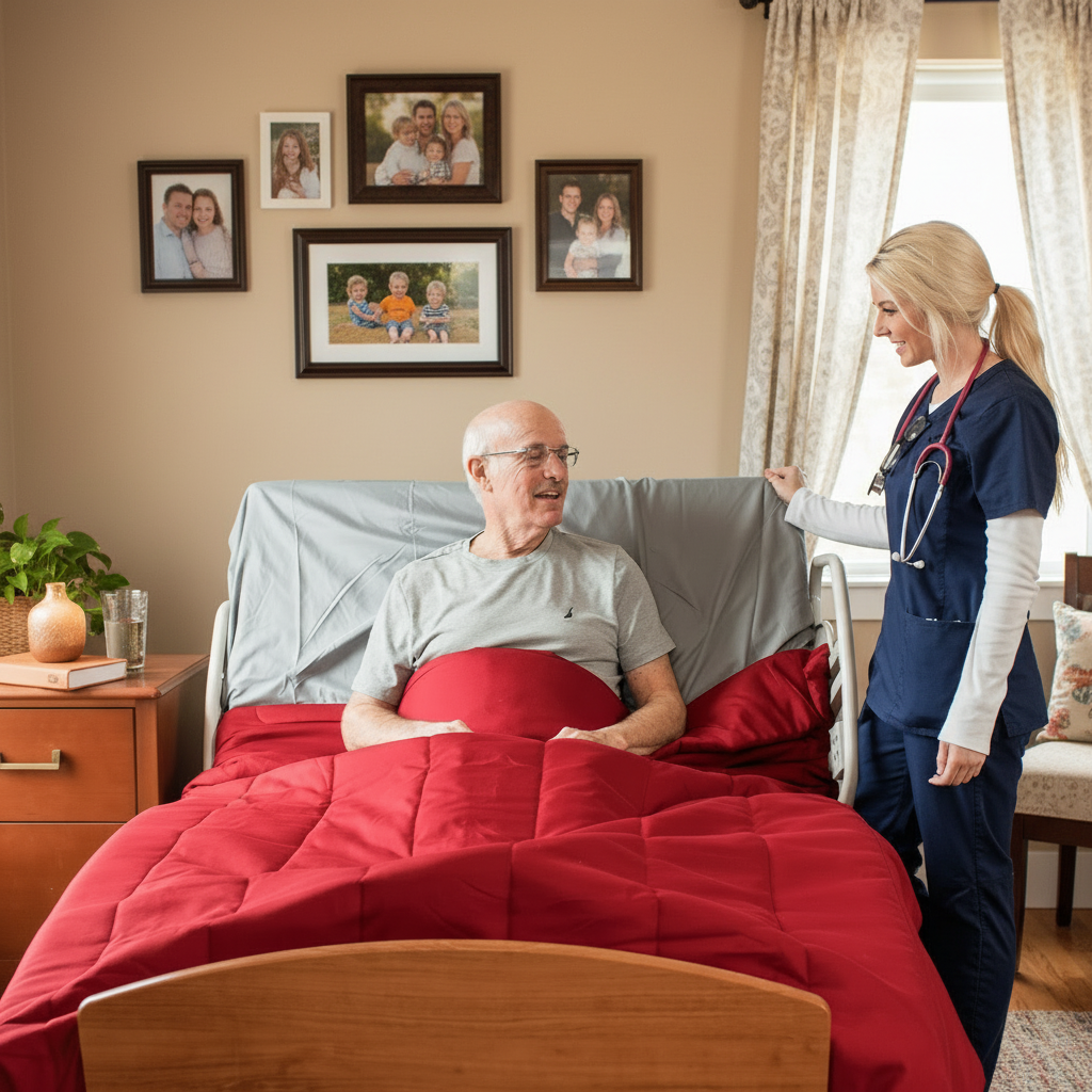 Med-Mizer RetractaBed Wall Hugger Hospital Bed