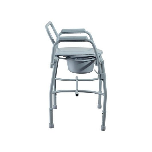 Medacure Adjustable Drop Arm Folding Bedside Commode Chair