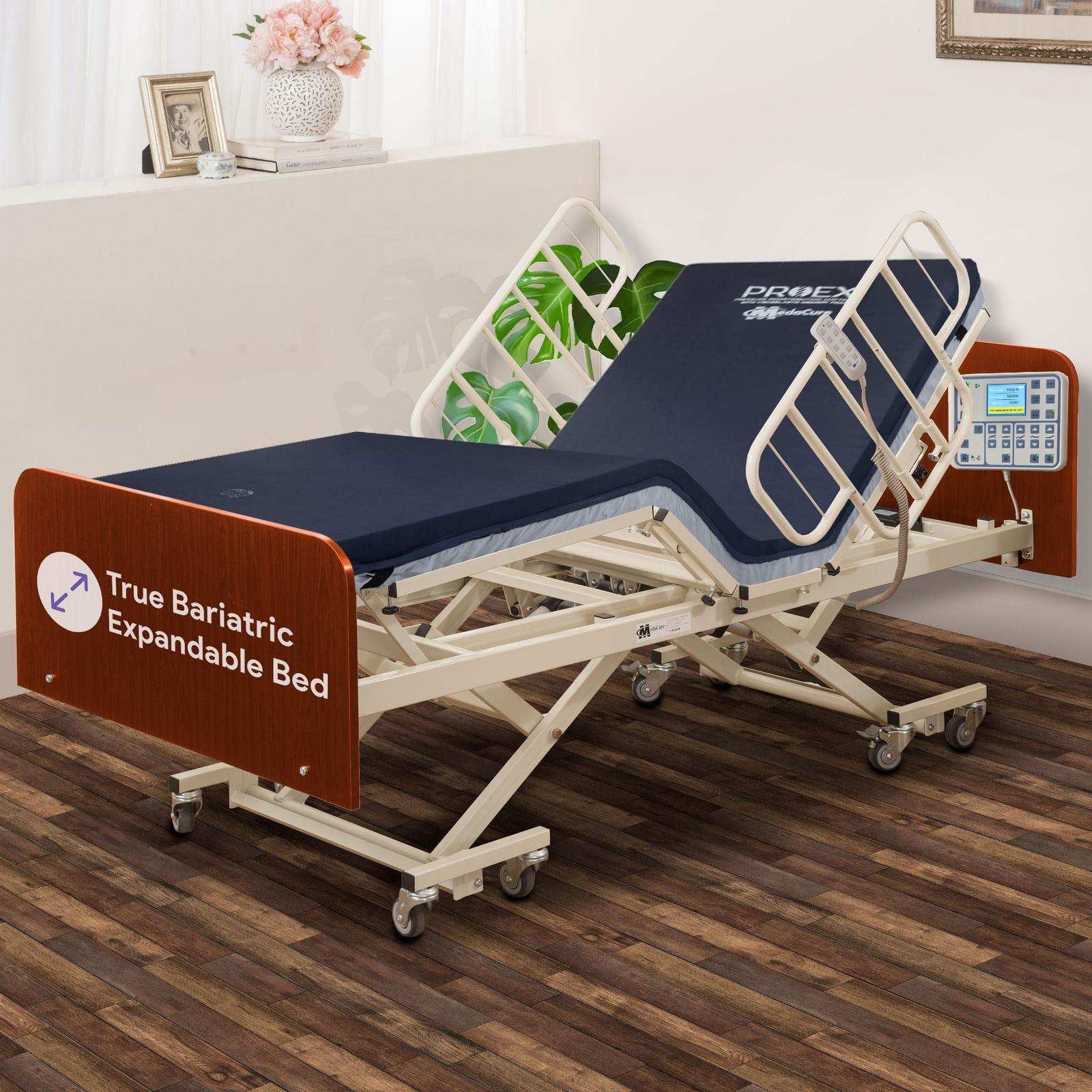 Cama de hospital bariátrica de altura ajustable MedaCure y báscula incorporada