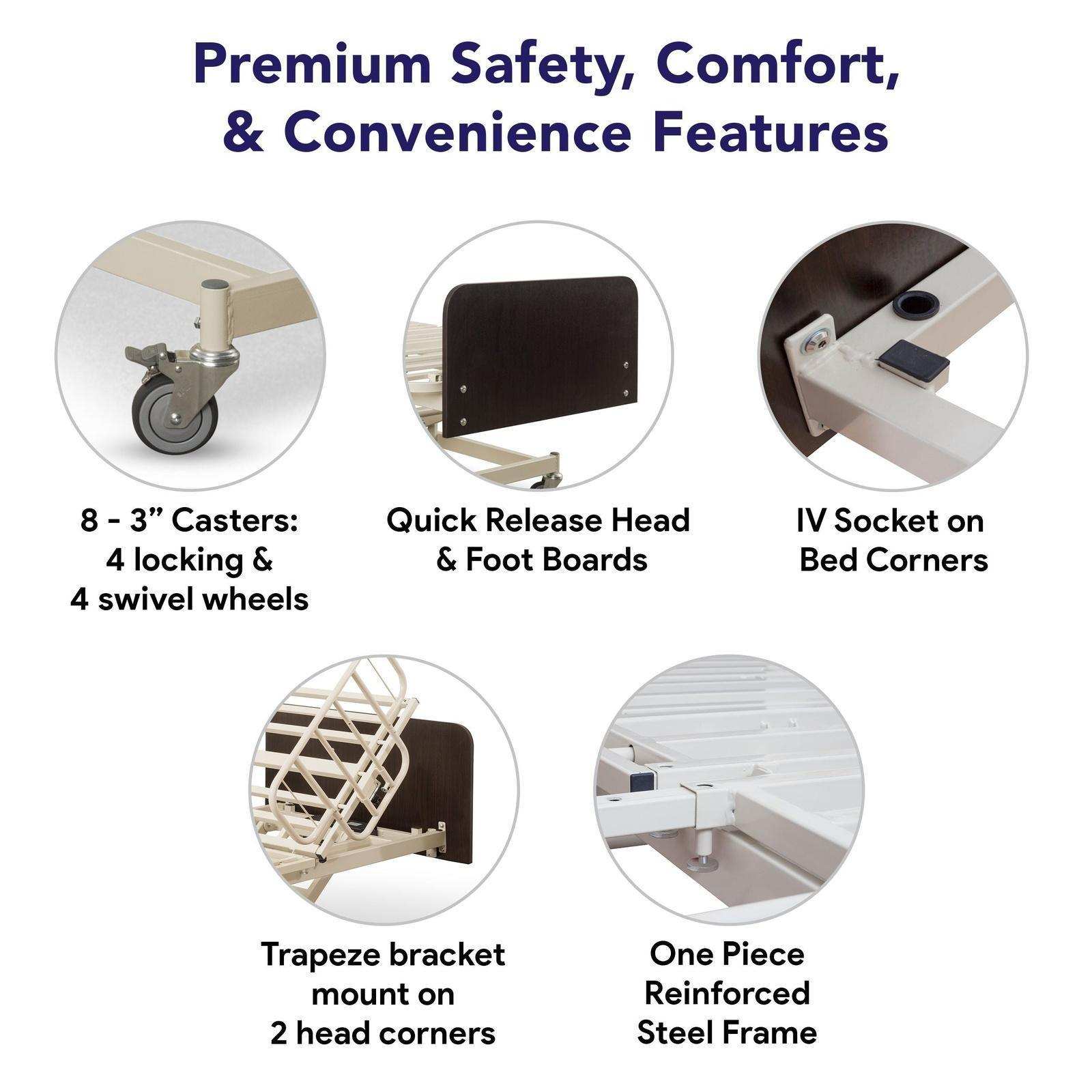 Medacure Adjustable Height Bariatric Hospital Bed & Built in Scale - Shop Home Med